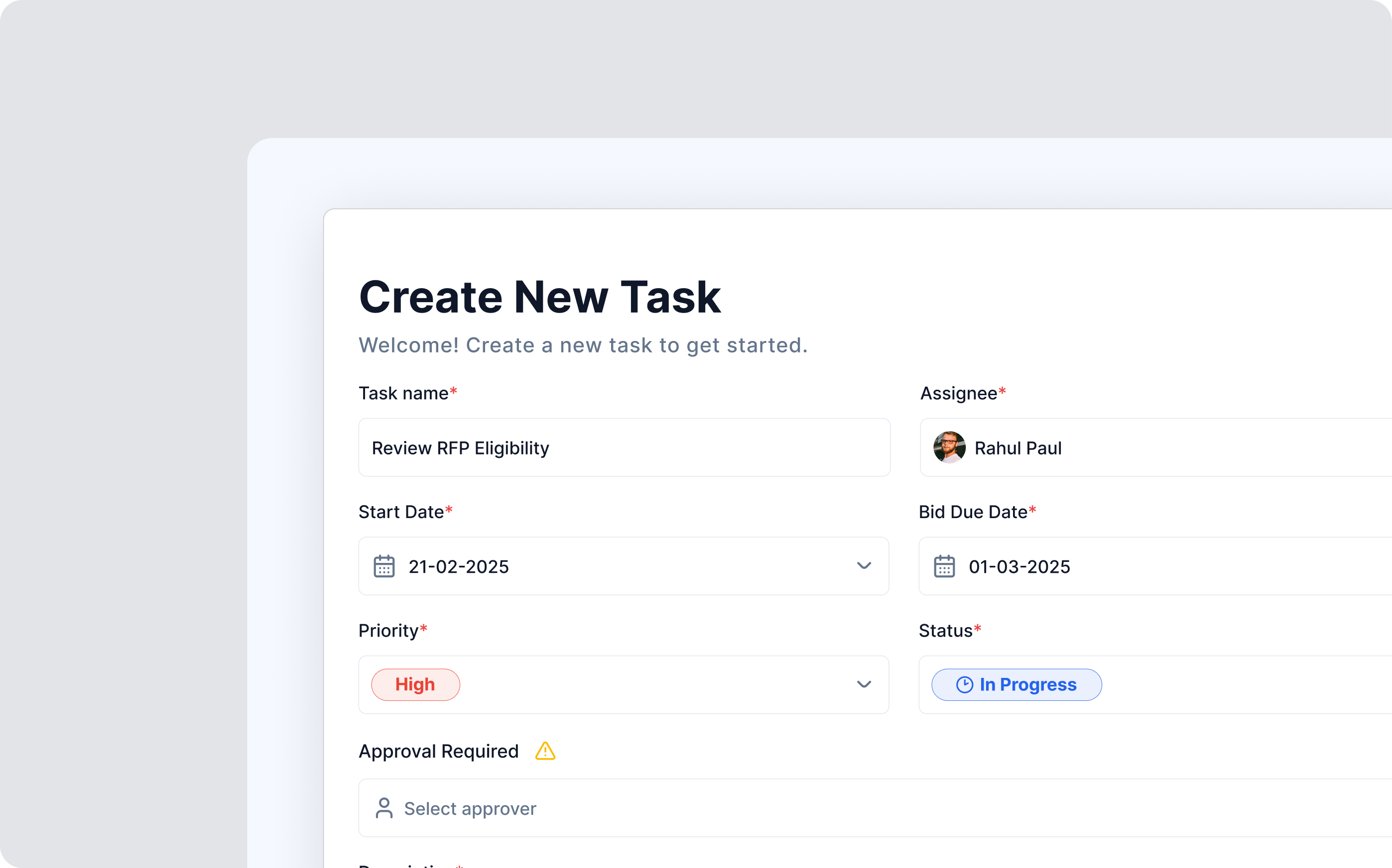 Task Management UI