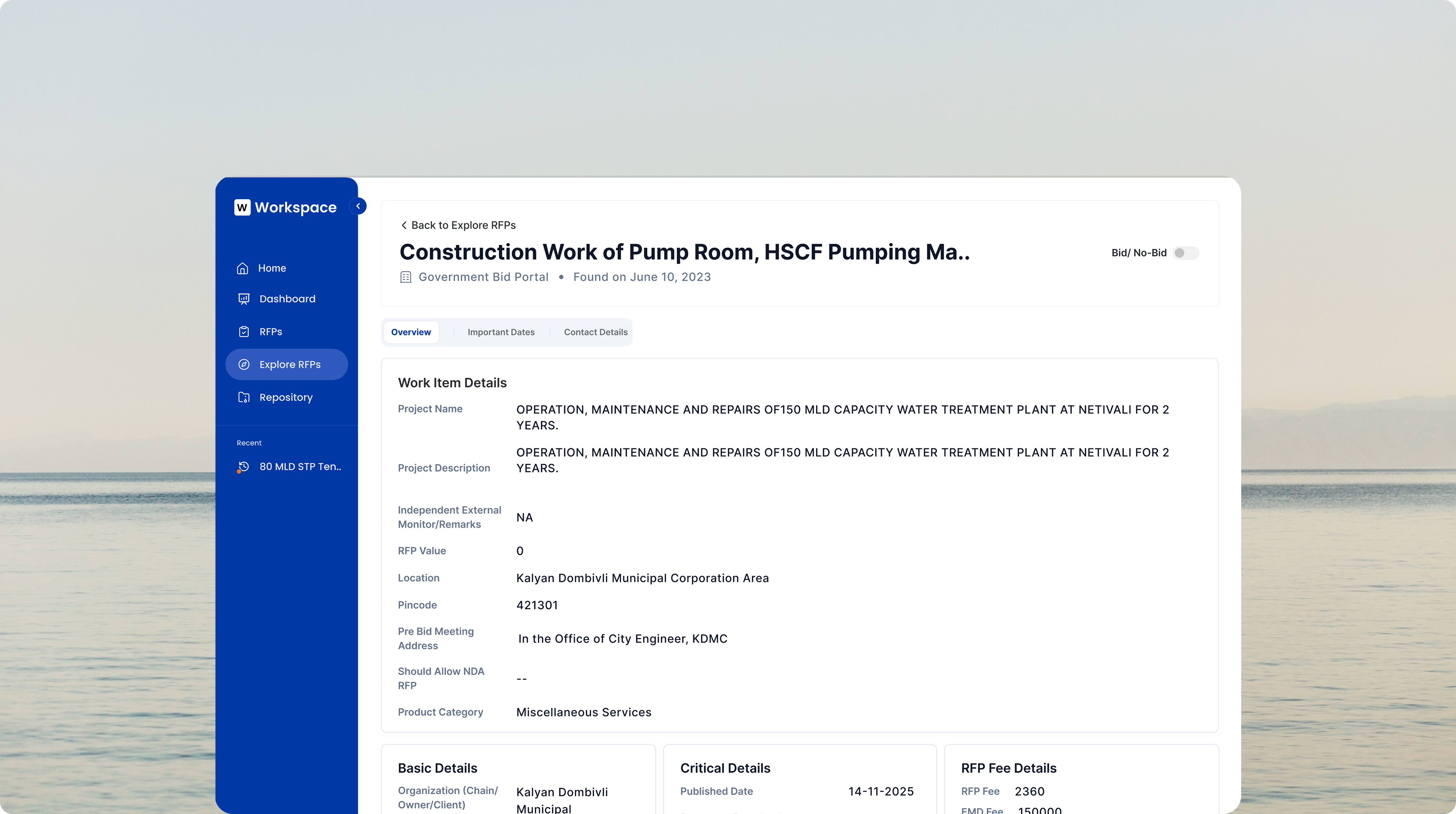 PropelScout – Tender Discovery