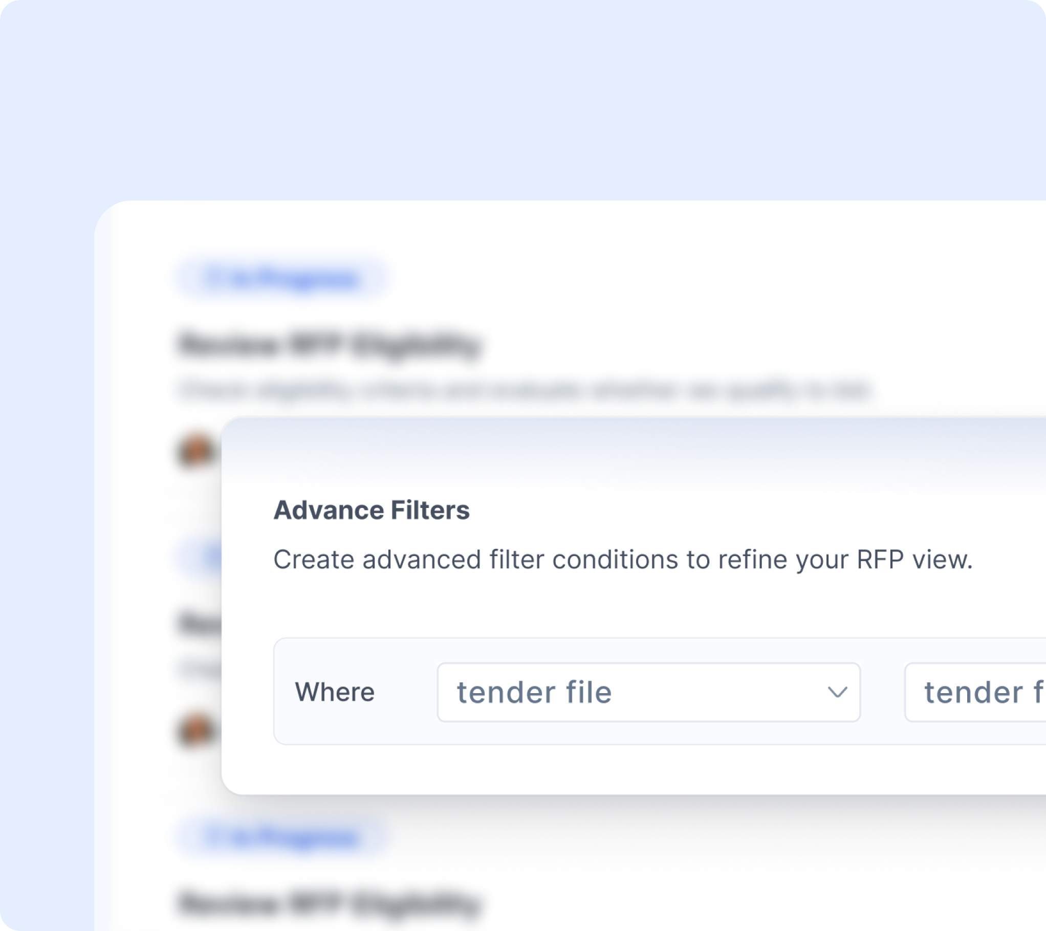 AI-ranked tender opportunities