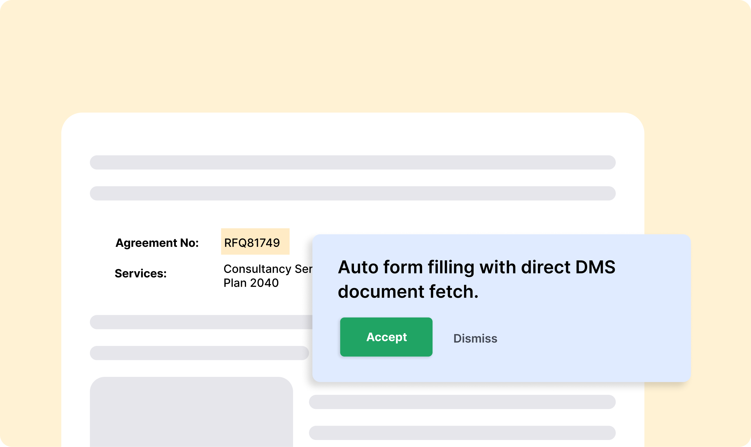 Automatic Form Filling – Form interface